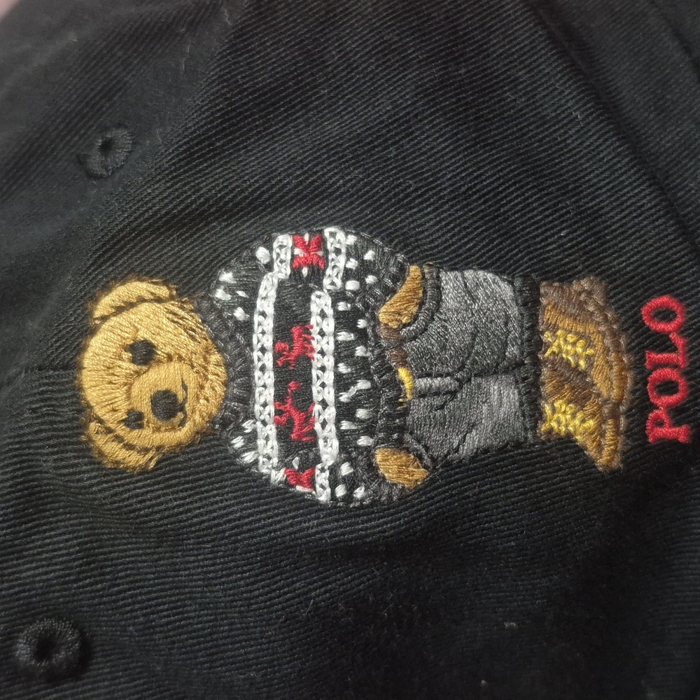 Polo by Ralph Lauren Black Hat with Polo Bear Embroidery - Picture 4 of 4